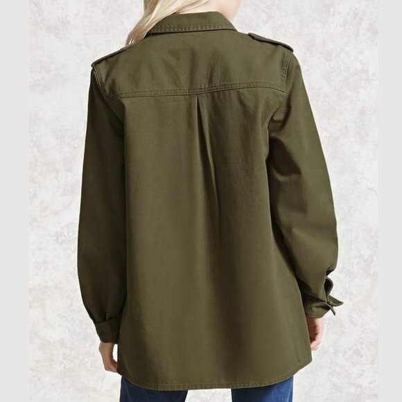 Forever 21 Cotton Shirt Jacket - Picture 3 of 9